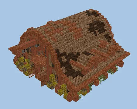 16 Color Medieval Automatic Wool Farm Minecraft schematic