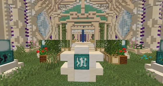 1v1 Garden Arena Minecraft schematic