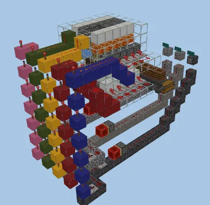 3-in-1 Stone Generator Minecraft schematic preview