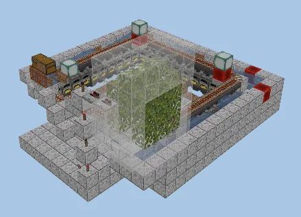 30x Furnace Array Minecraft schematic preview