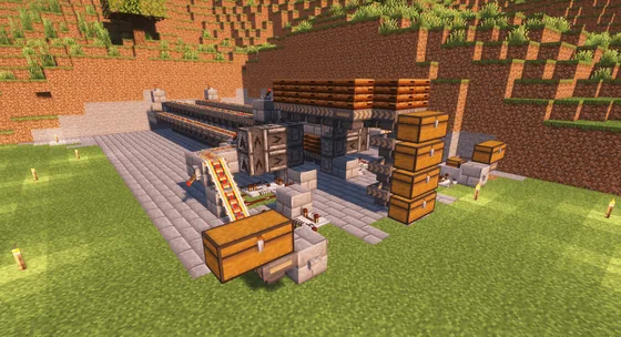 34-Stove Automatic Oven Minecraft schematic