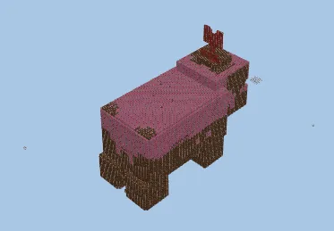 3D Pig Mud Statue Minecraft Schematic Download Minecraft schematic preview