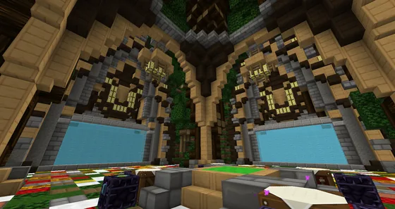 3x3 Factions Base Interior Design Minecraft schematic