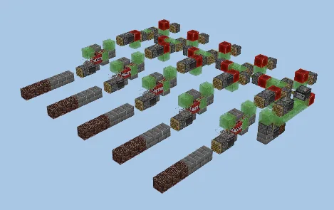 5-Module Automated Tunnel Bore Machine Minecraft schematic preview