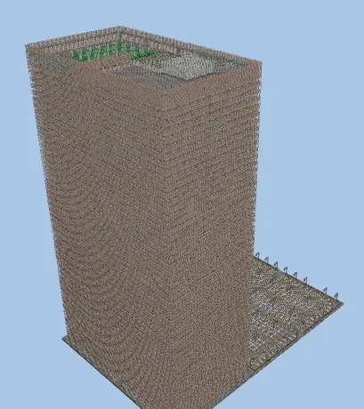50 Story Hotel Tower Minecraft schematic