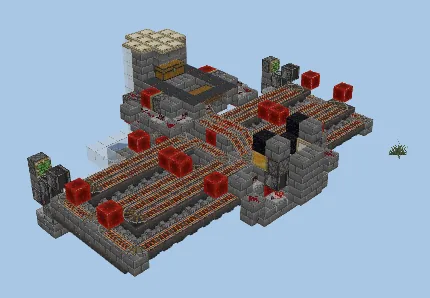 64 Furnace Super Smelter Minecraft schematic preview