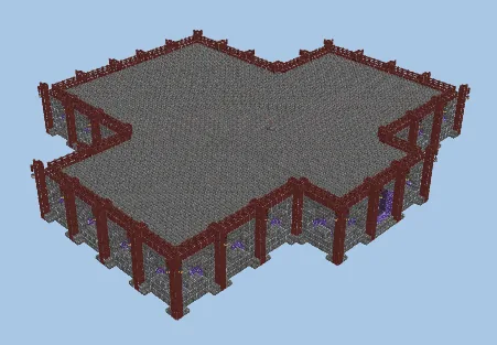 96 Sorter Storage with Shulker Unloader Minecraft schematic