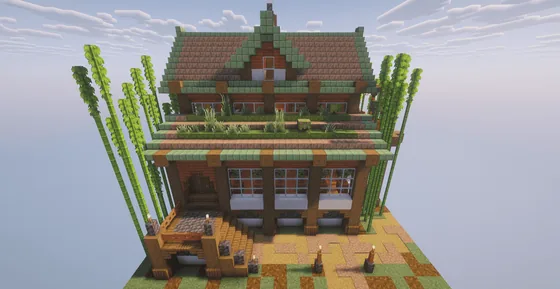 Acacia Copper Savanna House Minecraft schematic