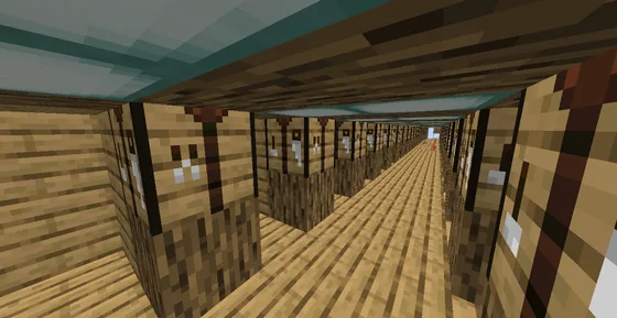 Adjustable Villager Trading Hall Design Minecraft schematic