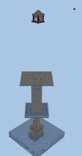 Advanced Mob Farm with XP and Sorting Minecraft schematic