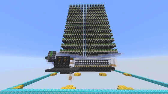 AFK XP Farm: Cactus Smelter Minecraft schematic