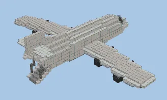 Airplane Flying Machine Minecraft schematic preview