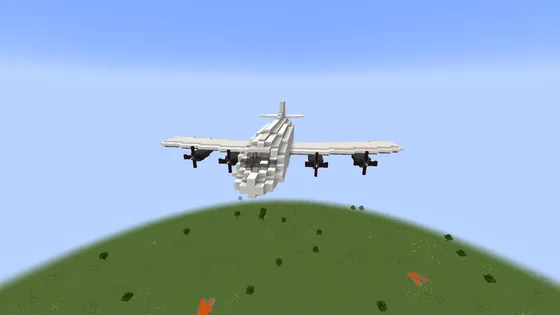 Airplane Flying Machine Minecraft schematic