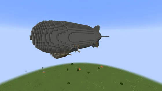 Airship Zeppelin Blimp Minecraft schematic