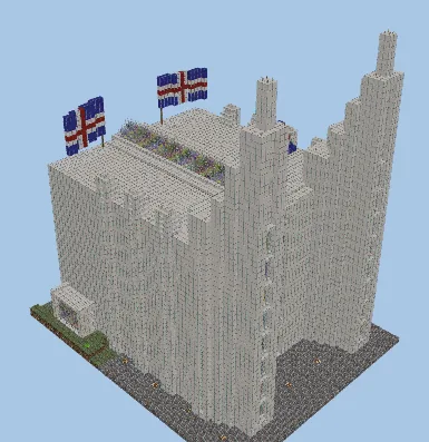 Akureyri Church Minecraft Build Minecraft schematic