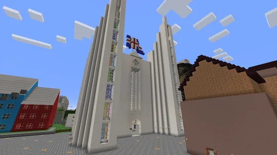Akureyri Church Minecraft Build Minecraft schematic