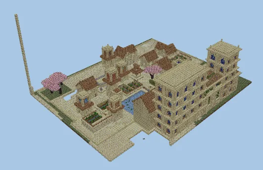 Alhambra Style Desert Village Minecraft schematic preview