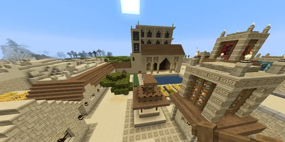 Alhambra Style Desert Village Minecraft schematic
