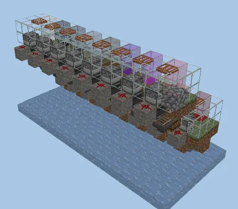 All Color Wool Sheep Farm Minecraft schematic preview