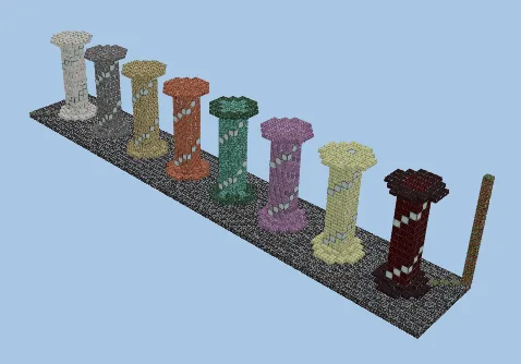 All Column Structure Minecraft schematic