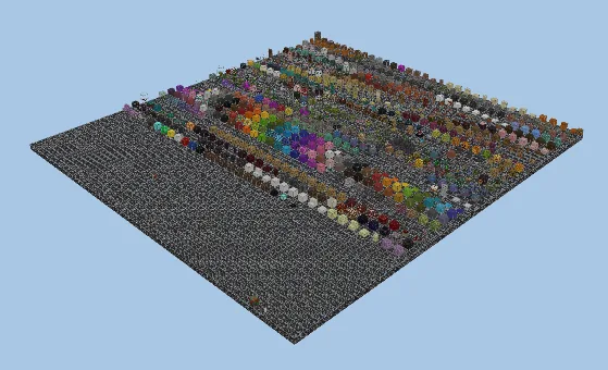 Minecraft All Items Collection Square Minecraft schematic