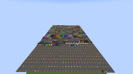 Minecraft All Items Collection Square Minecraft schematic
