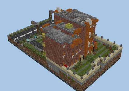 American Style House Design Minecraft schematic
