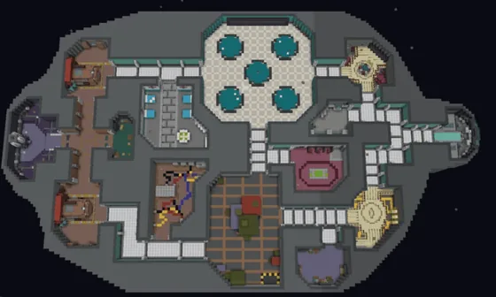 Among Us Skeld Ship Recreation Minecraft schematic