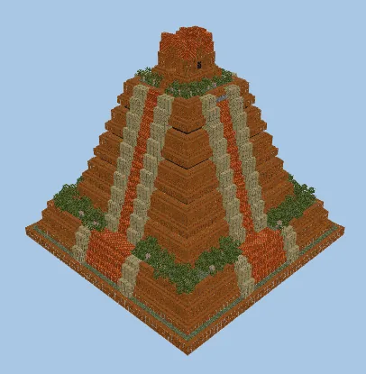 Ancient Aztec Pyramid Temple Minecraft schematic preview