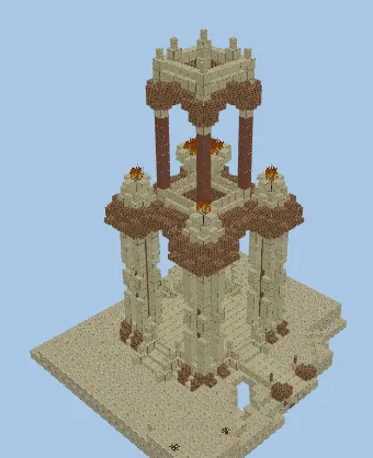 Ancient Desert Lighthouse Structure Minecraft schematic preview