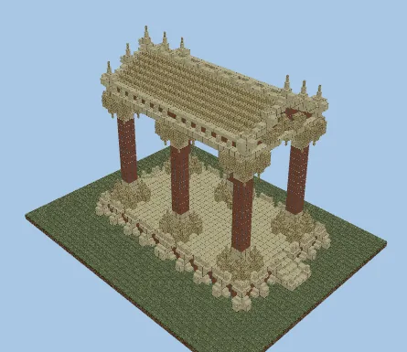 Ancient Desert Temple Structure Minecraft schematic preview