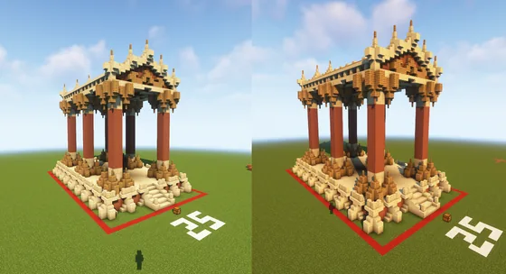 Ancient Desert Temple Structure Minecraft schematic