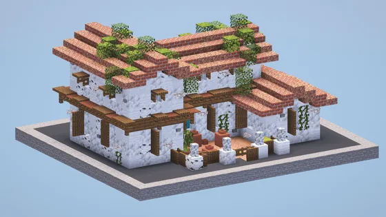 Ancient Greek Houses 1-5 Minecraft schematic