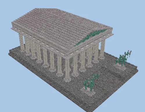 Ancient Greek Temple Structure Minecraft schematic preview