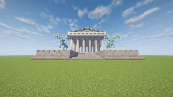 Ancient Greek Temple Structure Minecraft schematic