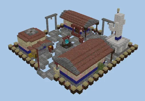 Ancient Greek Village Minecraft schematic preview