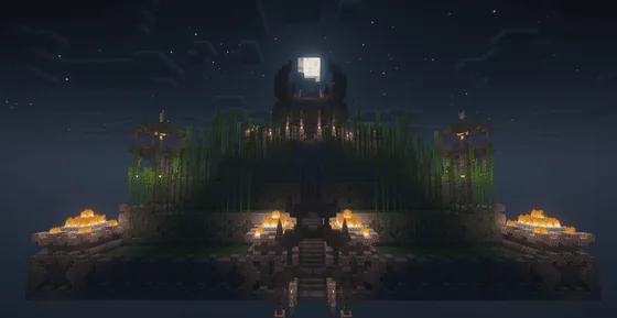 Ancient Jungle Temple Ruins Minecraft schematic