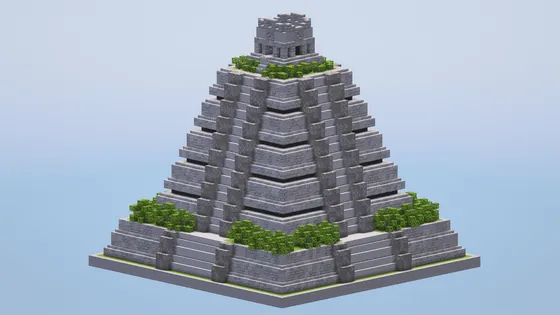 Ancient Mayan Pyramid Temple Minecraft schematic