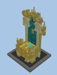 Ancient Poseidon Throne Interior Minecraft schematic preview