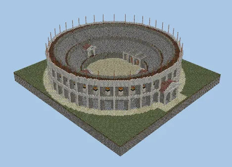 Ancient Roman Colosseum Arena Minecraft schematic
