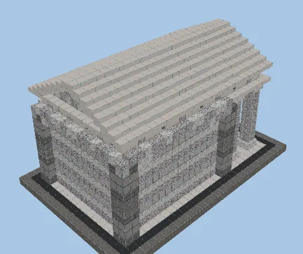 Ancient Roman Temple of Mercury Minecraft schematic