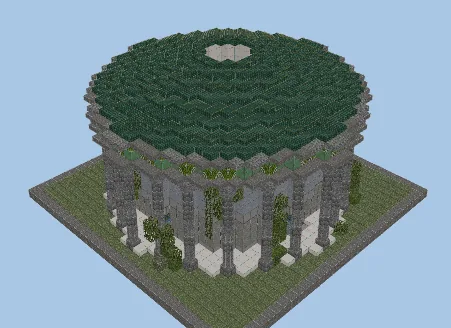 Ancient Roman Temple of the Nature God Minecraft schematic preview