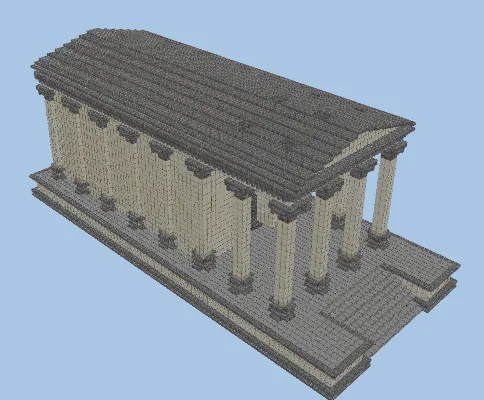 Ancient Roman Temple Structure Minecraft schematic preview