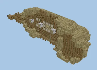 Ancient Shipwreck Structure Minecraft schematic