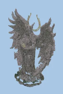 Angel Lotus Sculpture Minecraft schematic preview