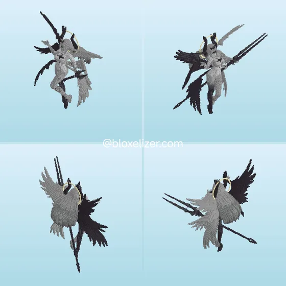 Angel Statue Minecraft schematic