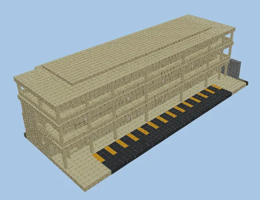 Apartment Building With 12 Units Minecraft schematic