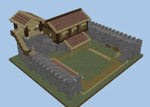 Archery Range Structure Minecraft schematic