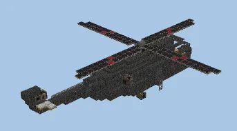 Arrow Cannon Helicopter Minecraft schematic preview