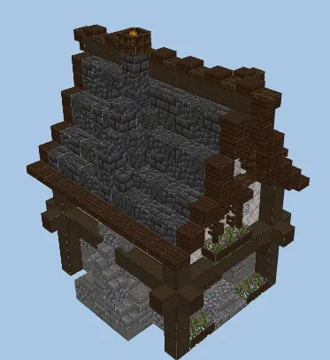 Artisan's Rustic Shelter House Minecraft schematic